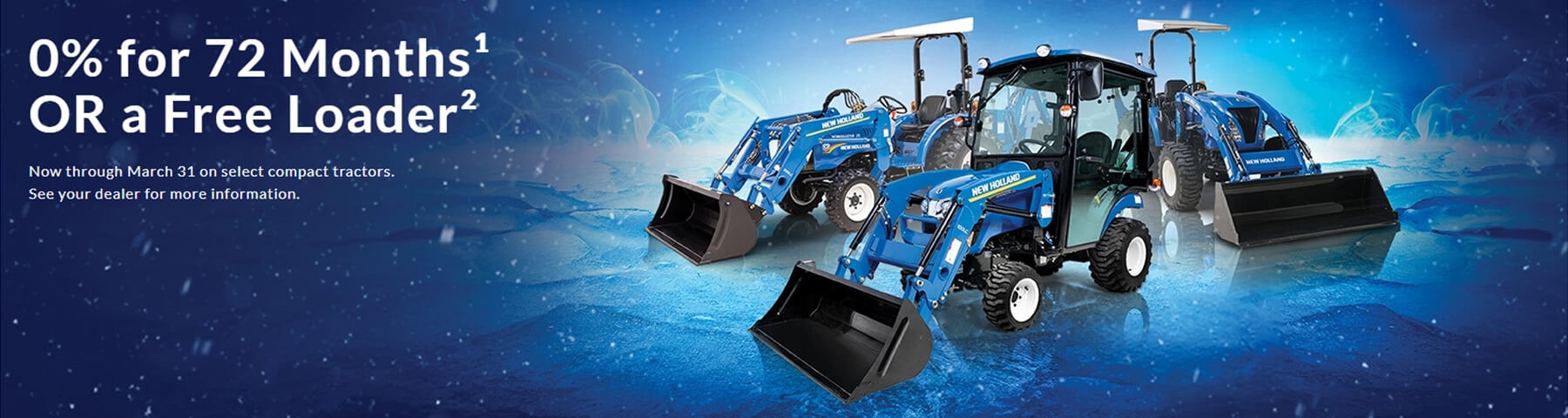 Promotions on select compact New Holland Tractors